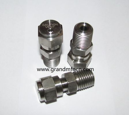 NPT1/4 inch stainless steel 316 release valve withstand 2800PSI pressure in stock custom precision machined part