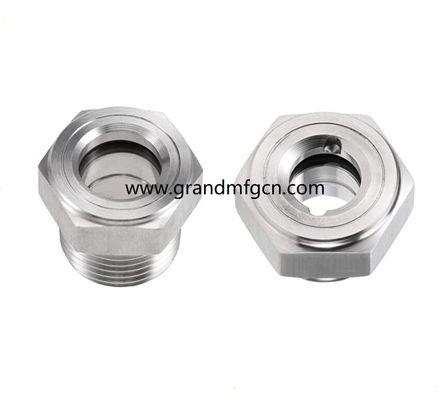 M36X1.5 M27X1.5 stainless steel 304 oil sight glass window hex Oil level sight glass oil level gauge indicatiors