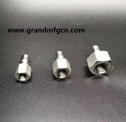 stainless steel 304 hydraulic parts pneumatic connectors custom precision machined part accessories