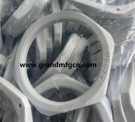 Metric thread M52X2 M42x1.5 plastic hexagon nut all size custom available made in China