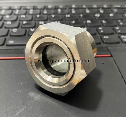 male thread M27X1.5 SS304 sight glass oil sight window for Lab Instant Coffee Chemical Egg Washing Powder Milk Vacuum