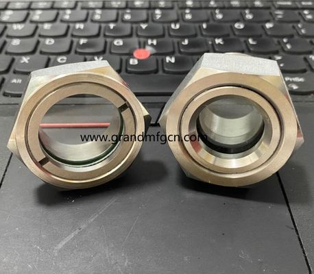 HIGH PRESSURE 1500PSI SIGHT FLOW WINDOW WITH RED BALL 1&quot; NPT THREAD oil sight glass fluid flow sight window level gauges
