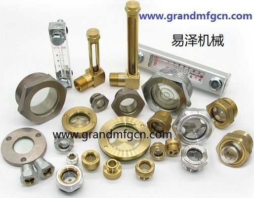 Domed Brass Oil Sight Glass for Pump Gearboxes and Compressors NPT UNC Metric Thread High Temp and Pressure Resistance OEM Available