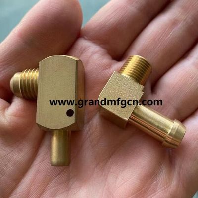 custom precision brass machined parts quality brass turned parts elbow thread connectors brass fittings