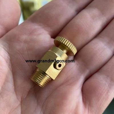 NPT thread radiator vent plugs custom precision brass machined parts quality brass turned parts elbow thread connectors