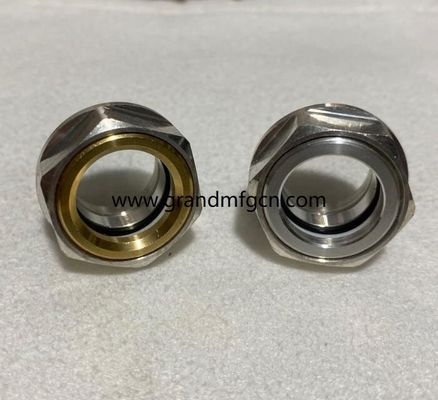 high pressure M22x1.5 6061 aluminum speed reducer oil sight glass oil level indicator fluid level gauge