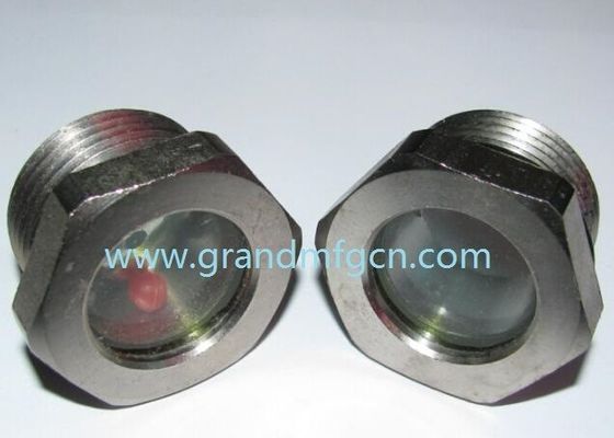 NPT 1 1/4&quot; BITZER refrigeration system fused carbon steel sight glass with red floating ball fused sight window
