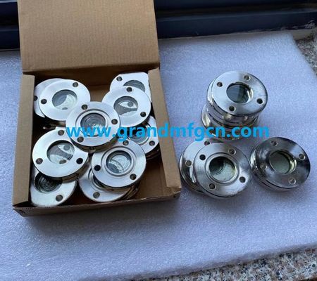 Bitzer refrigeration fused steel flange sight glass fused sight window sight glass nickel plated manufacturer China