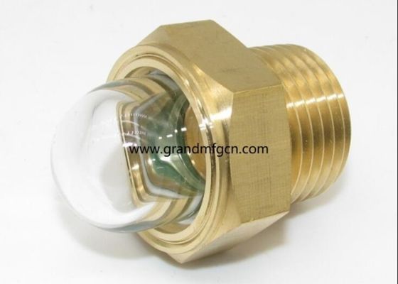 NPT1/2 GM-HDN12 Safety Brass Sight Glass Assembly for Coolant Level Machinery tractor cooling system sight glass