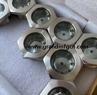 NPT1 1/ 2&quot; BITZER refrigeration fused steel sight glass with reflector fused sight window sight glass manufacturer China