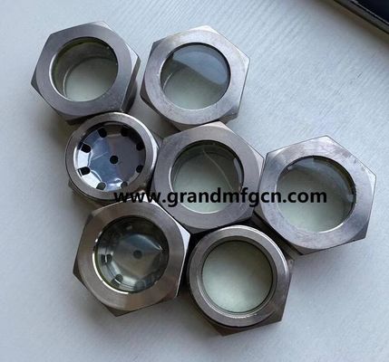 NPT1 1/ 2&quot; BITZER refrigeration fused steel sight glass with reflector fused sight window sight glass manufacturer China