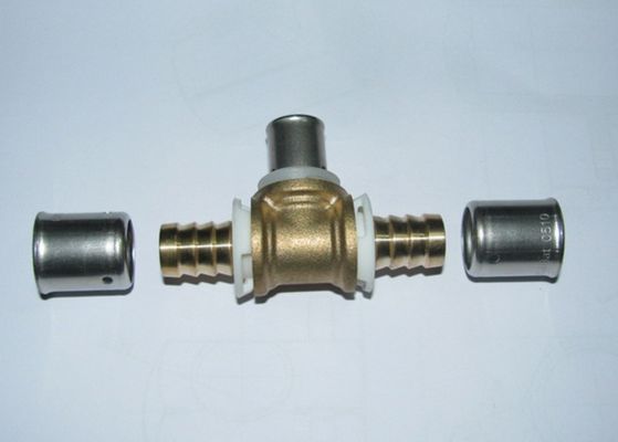 custom precision brass machined parts quality brass turned parts tee thread connectors brass fittings