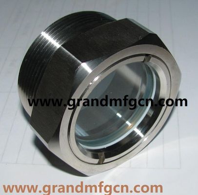 NPT thread 1 3/4&quot; 1 1/4 inch stainless steel SS304 oil level sight glass SS316 pressure container view port sight glass
