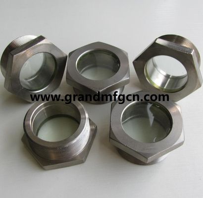 NPT 1 1/4&quot; BITZER refrigeration fused steel sight glass with reflector fused sight window sight glass manufacturer China