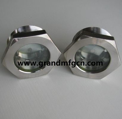 NPT 1 1/2&quot; BITZER refrigeration fused steel sight glass with reflector fused sight window sight glass manufacturer China