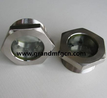 NPT 1 3/4&quot; BITZER refrigeration fused steel sight glass with reflector fused sight window sight glass manufacturer China