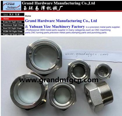 NPT thread 1 3/4 inch 1 1/4 inch stainless steel oil sight glass with reflector SS304 OIL LEVEL SITE GAUGE