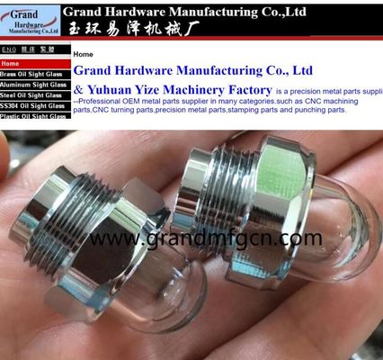 M27X1.5 M33X1.5 Turbine pumps brass oil sight glass water pump ss304 liquid level sight fow indicator