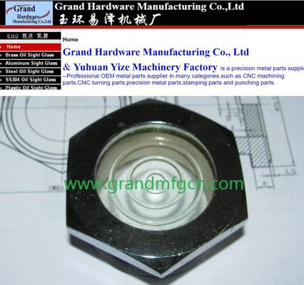 NPT1 1/ 2&quot; BITZER refrigeration fused steel sight glass with reflector fused sight window sight glass manufacturer China