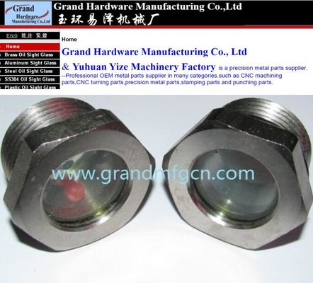 NPT 1 1/4&quot; BITZER refrigeration system fused carbon steel sight glass with red floating ball fused sight window