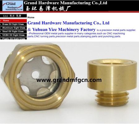 male bsp pipe thread G1 inch pump oil level sight glass indicator  reducer aircompressor oil sight glasses with red ball