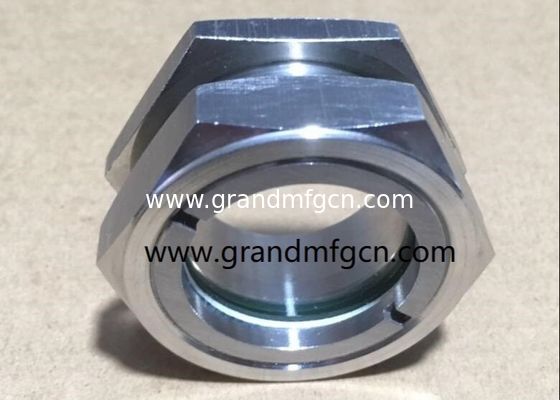 NPT 2 inch 1 inch SS304 oil level sight port stainless steel fluid view sight bull eye oil level sight glass supplier