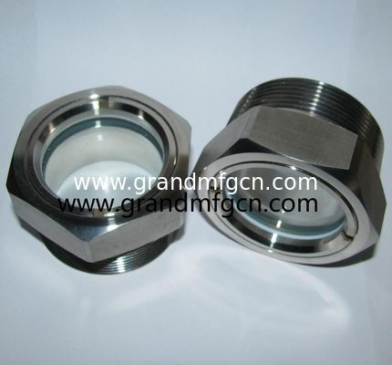 pumping stations sewage systems and rainwater basins stainless steel 304 oil sight glass NPT SS316 OIL LEVEL SIGHT PORT