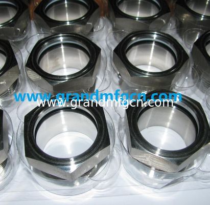 NPT thread 1&quot; 3/4&quot; 1-1/2&quot; V-type rotary vane vacuum pump stainless steel 316 oil sight glass SUS304 OIL LEVEL SIGHT PORT