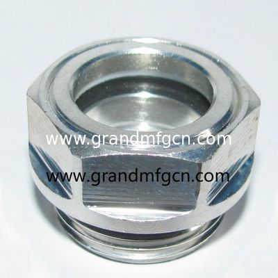 high pressure M22x1.5 6061 aluminum speed reducer oil sight glass oil level indicator fluid level gauge