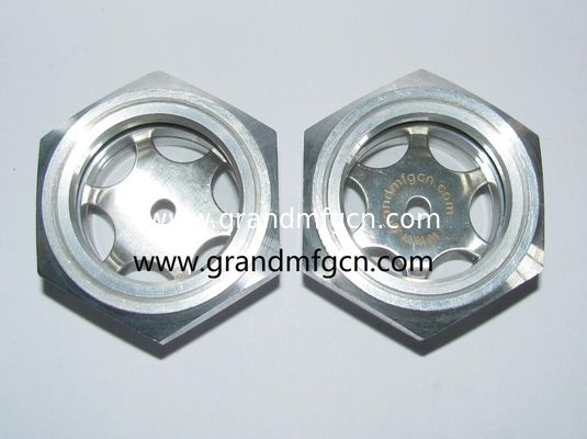 M42x1.5 aluminum oil level sight glass oil gauge with ss304 reflector 1Mpa pressure for Gearboxes bsp thread G1-1/4 inch