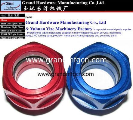 high pressure M22x1.5 6061 aluminum speed reducer oil sight glass oil level indicator fluid level gauge