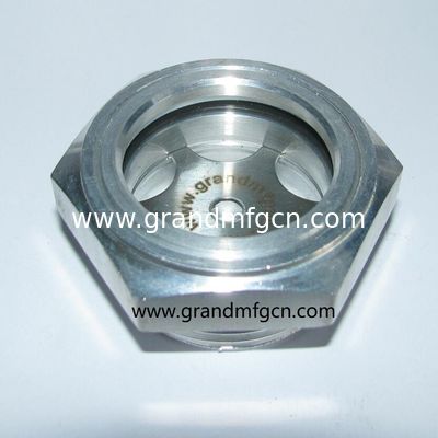 M42x1.5 aluminum oil level sight glass oil gauge with ss304 reflector 1Mpa pressure for Gearboxes bsp thread G1-1/4 inch