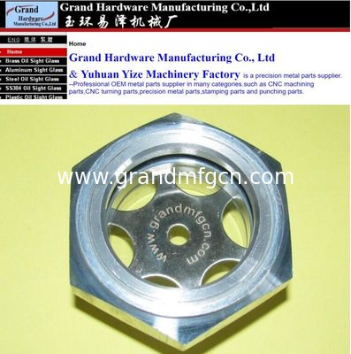 BSP thread G 1-1/4&quot; 1&quot; Aluminum oil sight window viewport bull eye sight galss for helical gearboxes Power Transimission