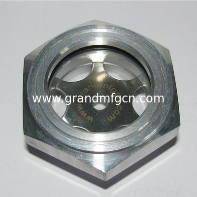 BSP thread G 1-1/4&quot; 1&quot; Aluminum oil sight window viewport bull eye sight galss for helical gearboxes Power Transimission