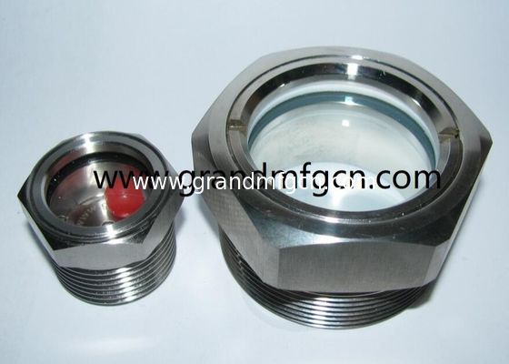 NPT thread 1/2&quot; 3/8&quot; 3/4&quot; 1&quot; stainless steel 316 oil sight glass with reflector SS304 OIL LEVEL SIGHT PORT oil gauge 2&quot;
