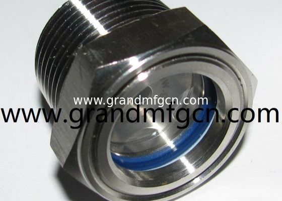 NPT thread 1/2&quot; 3/8&quot; 3/4&quot; 1&quot; stainless steel 316 oil sight glass with reflector SS304 OIL LEVEL SIGHT PORT oil gauge 2&quot;