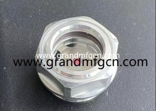 M42x1.5 aluminum oil level sight glass oil gauge with ss304 reflector 1Mpa pressure for Gearboxes bsp thread G1-1/4 inch