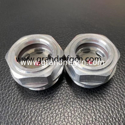 high pressure M22x1.5 6061 aluminum speed reducer oil sight glass oil level indicator fluid level gauge