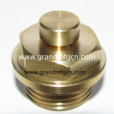 male G thread 3/4&quot;,Metric thread M16 sandblasting brass breather vents