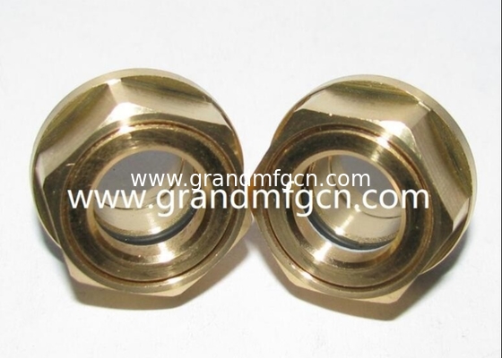 BSP 3/8&quot; brass oil level sight gauge for pump tank oil level checking Oil level sight glass oil gauge indicatior
