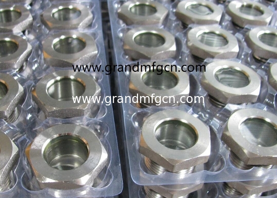 NPT thread BITZER refrigeration fused steel sight glass with ss304 reflector bull eye fused viewport sight window plugs