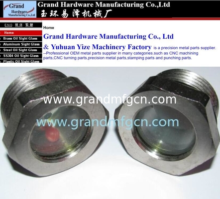 NPT thread BITZER refrigeration fused steel sight glass with ss304 reflector bull eye fused viewport sight window plugs