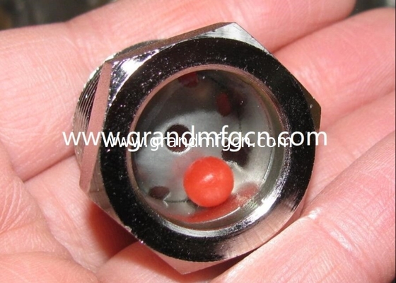 NPT 2&quot; BITZER refrigeration fused steel sight glass with red ball fused sight window oil sight glass plug