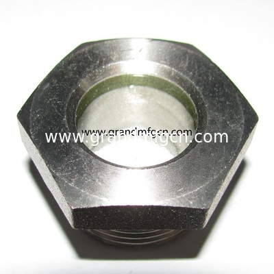 NPT 2&quot; BITZER refrigeration fused steel sight glass with reflector fused sight window oil level sight plug manufacturer