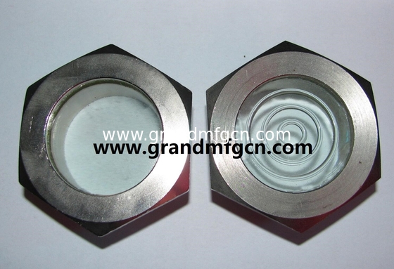 male BSP thread 1-1/2&quot; steel fused sight windows,indicators with natural glass