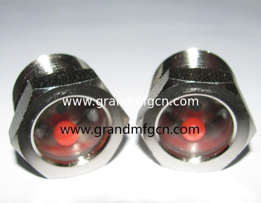 male BSP thread 1-1/2&quot; steel fused sight windows,indicators with natural glass