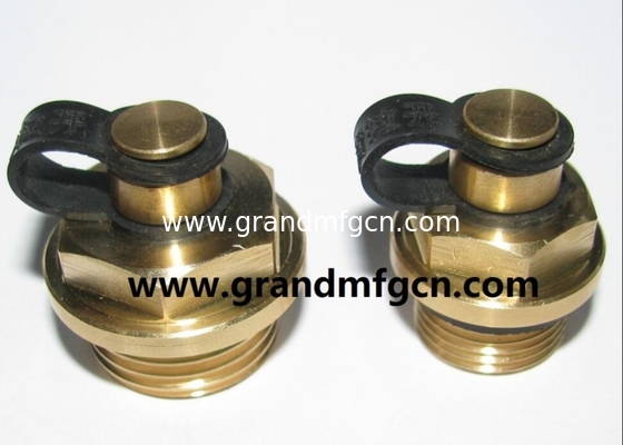 G thread 3/8&quot; 1/4&quot; 1&quot; 1/2&quot; natural brass breather vent plug air released plugs oil filler &amp; breather plug with spring