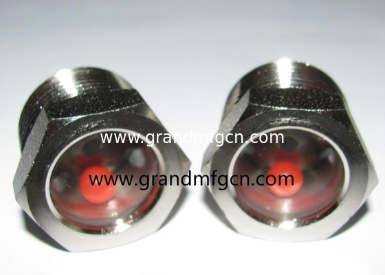 NPT 3/4 BITZER refrigeration fused steel sight glass with red ball fused oil level sight window viewport oil level gauge