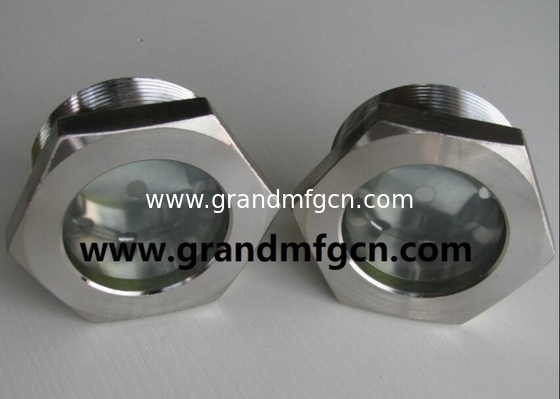 NPT 3/4 BITZER refrigeration fused steel sight glass with red ball fused oil level sight window viewport oil level gauge