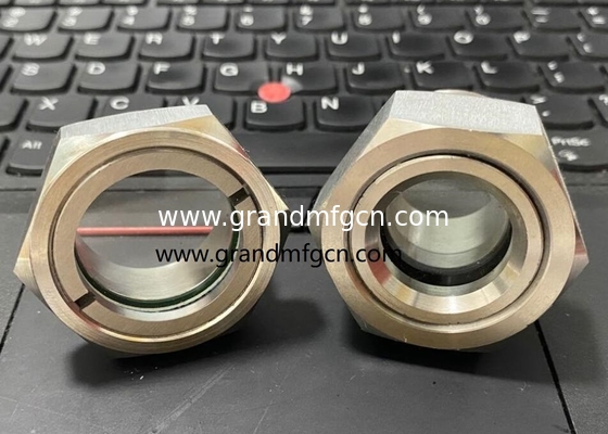 M27X1.5 M33X1.5 M36X1.5 Metric stainless steel 304 oil sight glass with hexagon locking nut SS304 OIL LEVEL SIGHT PORT